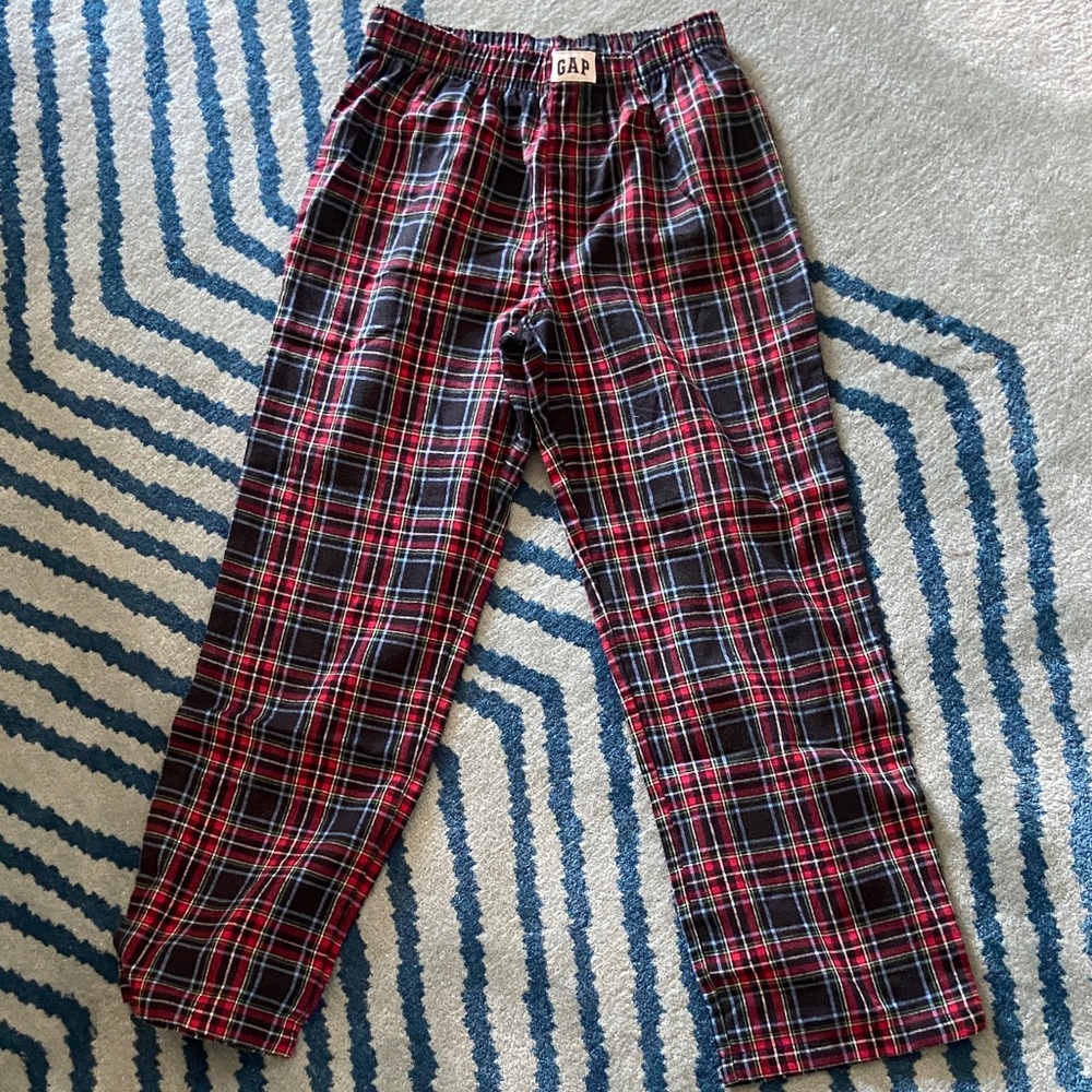 GAP Red and Black Checkered Lounge Pants